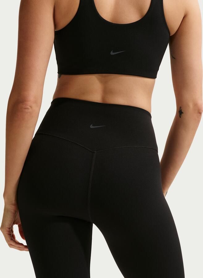 Nike Zenvy 7 8-legging met hoge taille en zonder naad aan de voorkant voor dames Zwart - Foto 3