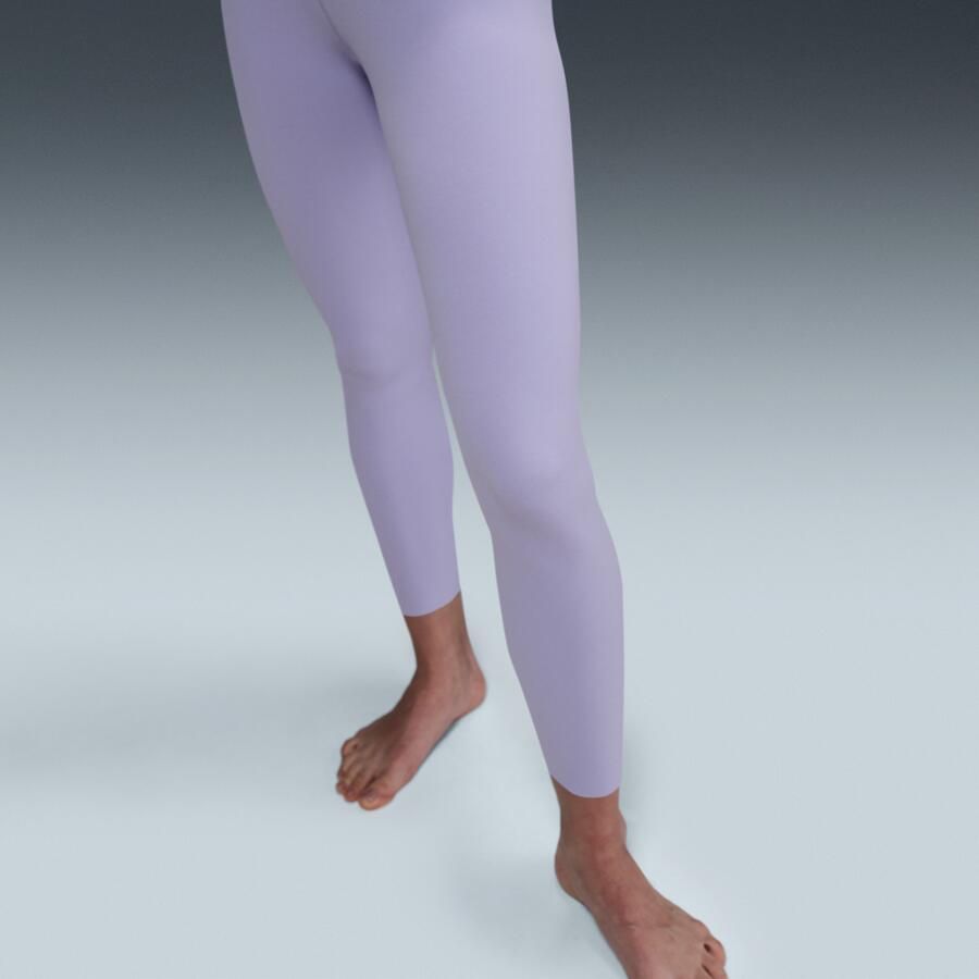 Nike Zenvy 7 8-legging met iets ondersteunende hoge taille voor dames Paars