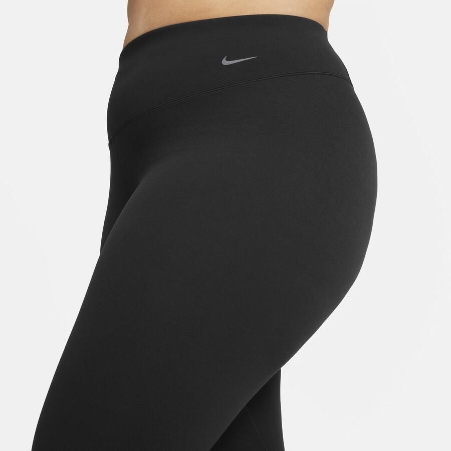 Nike Zenvy 7 8-legging met iets ondersteunende hoge taille voor dames (Plus Size) Zwart - Foto 2