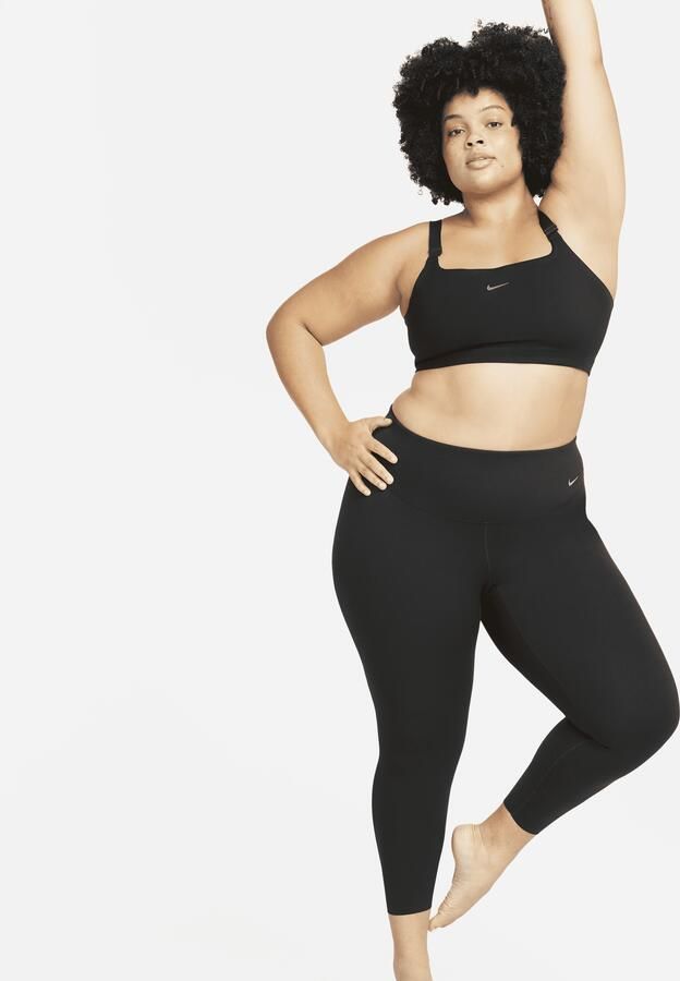 Nike Zenvy 7 8-legging met iets ondersteunende hoge taille voor dames (Plus Size) Zwart - Foto 3