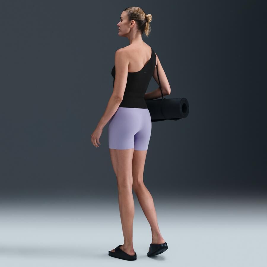 Nike Zenvy bikershorts met hoge taille voor dames (13 cm) Paars - Foto 3