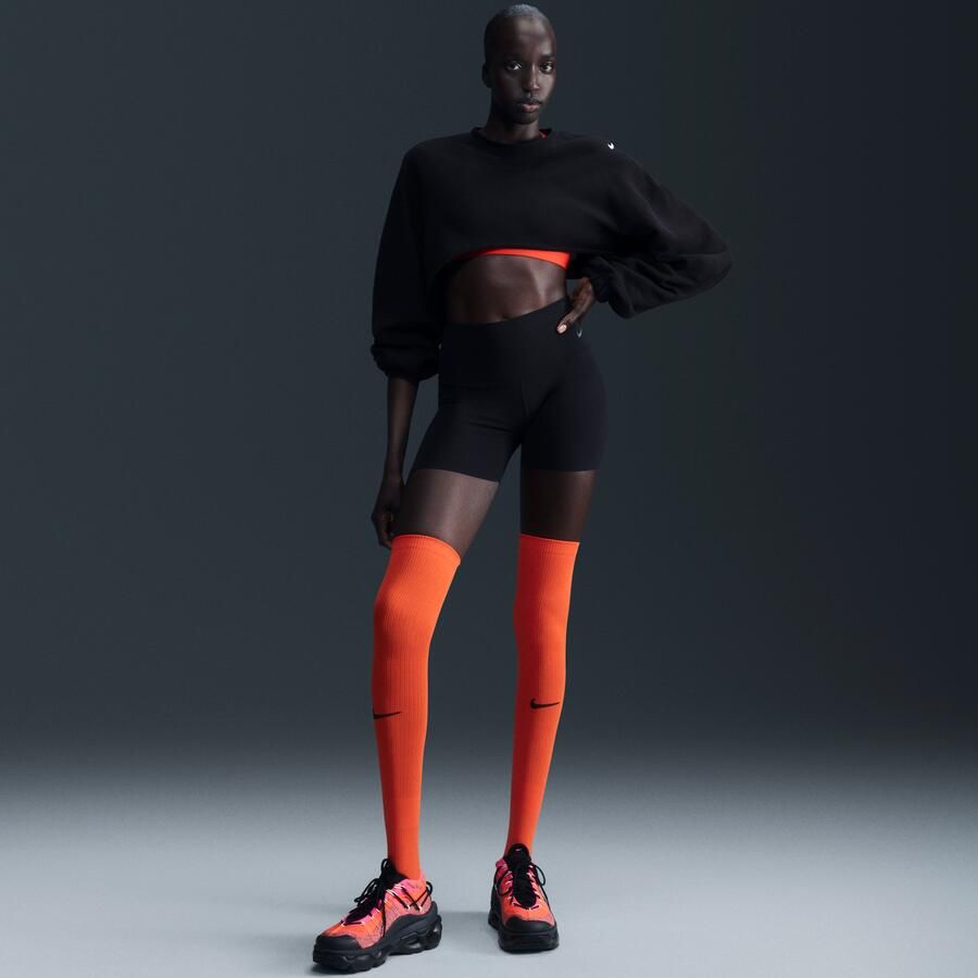 Nike Zenvy bikershorts met hoge taille voor dames (13 cm) Zwart - Foto 4