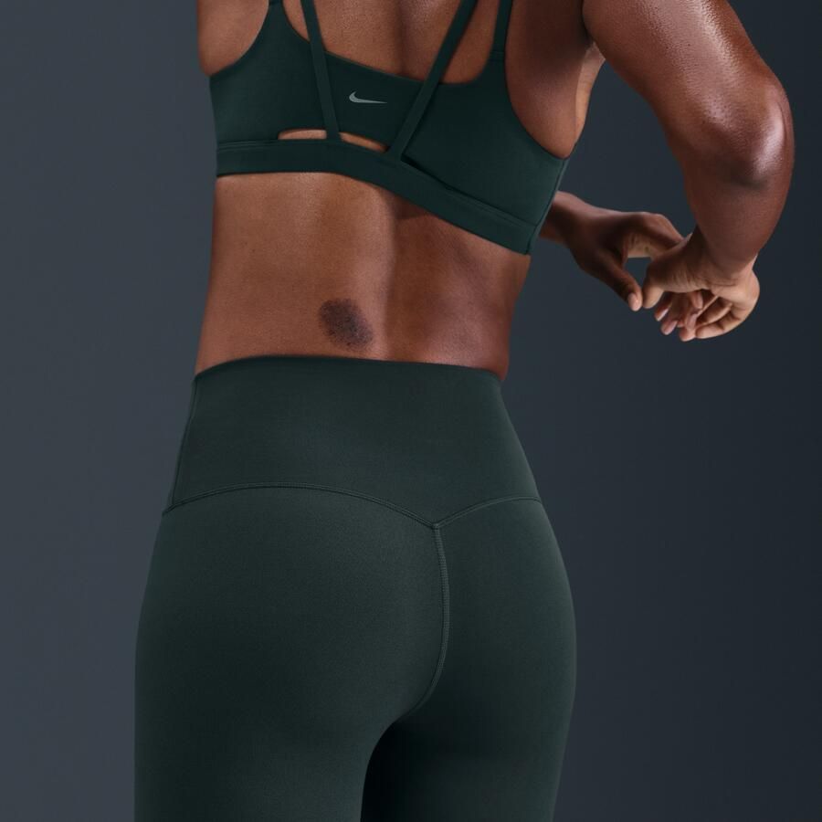 Nike Zenvy bikershorts met hoge taille voor dames (20 cm) Groen - Foto 2