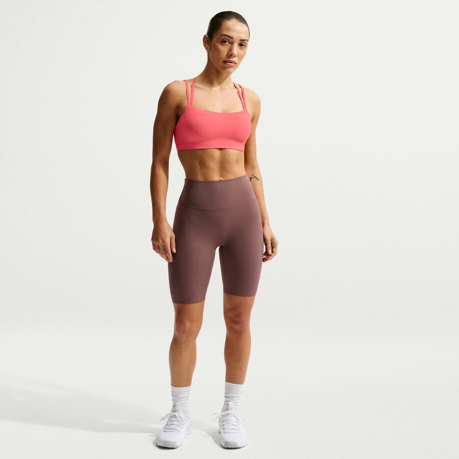 Nike Zenvy bikershorts met hoge taille voor dames (20 cm) Paars - Foto 4