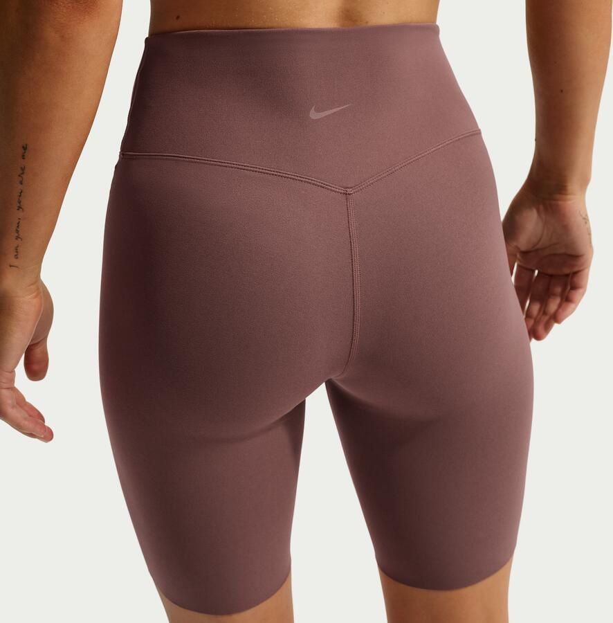 Nike Zenvy bikershorts met hoge taille voor dames (20 cm) Paars - Foto 2