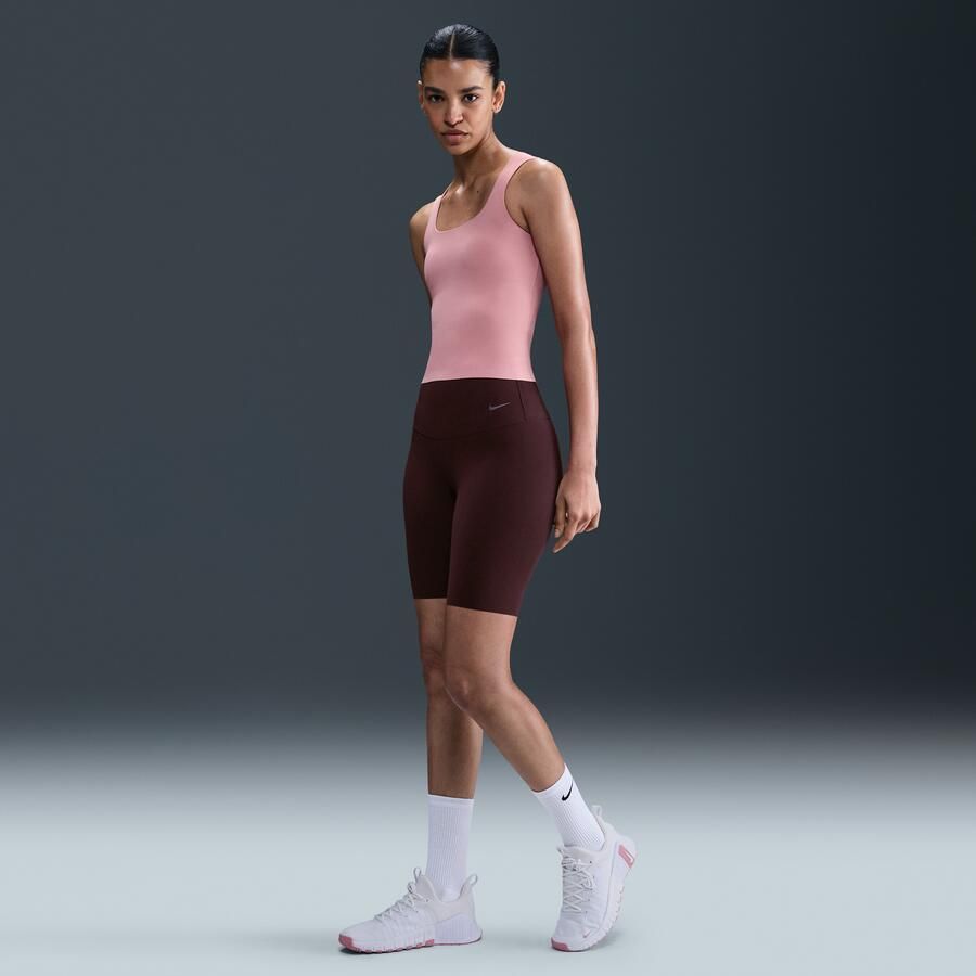 Nike Zenvy bikershorts met hoge taille voor dames (20 cm) Rood - Foto 4
