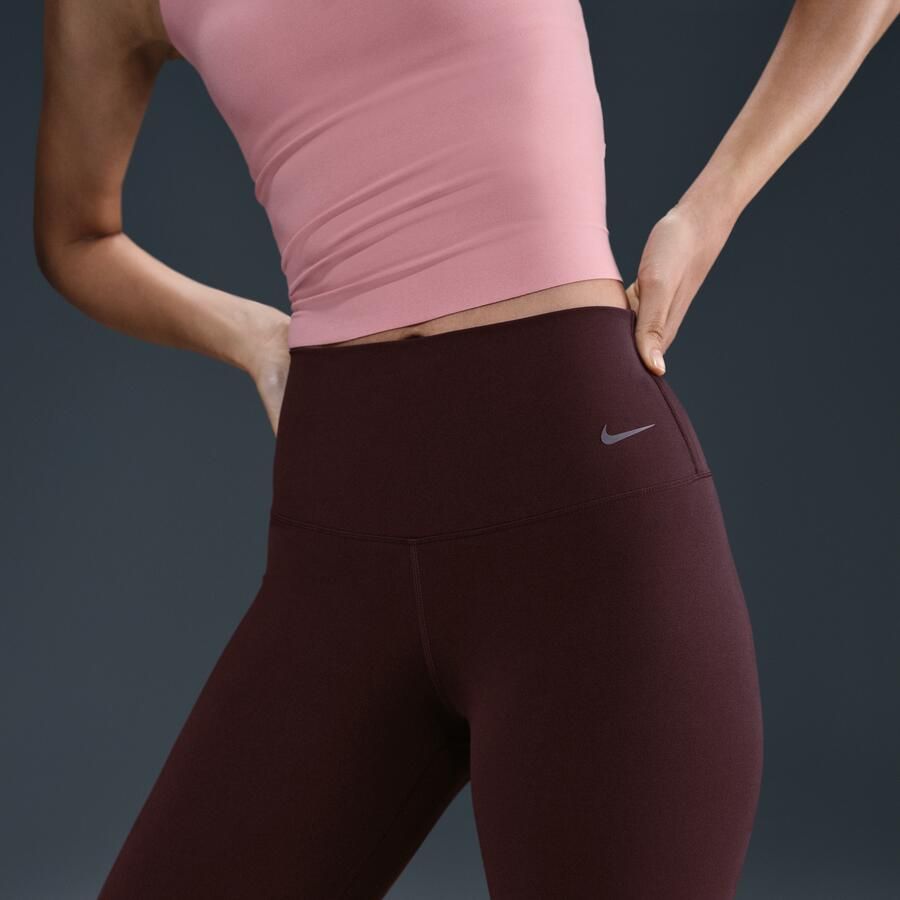 Nike Zenvy bikershorts met hoge taille voor dames (20 cm) Rood