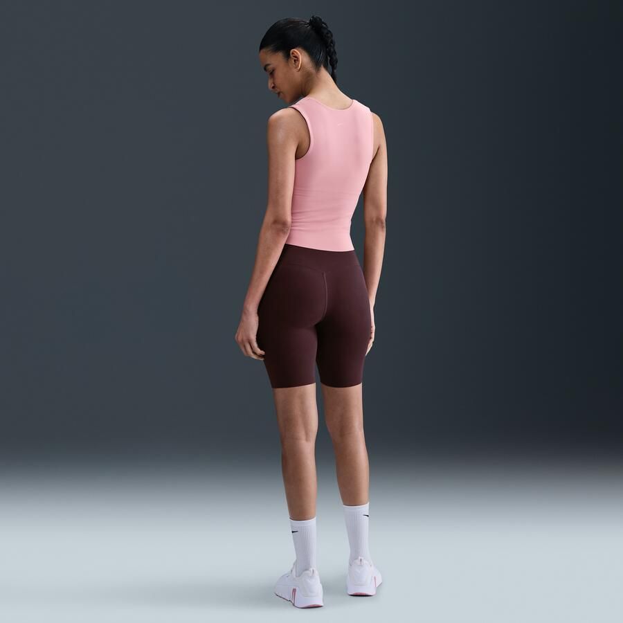Nike Zenvy bikershorts met hoge taille voor dames (20 cm) Rood - Foto 3