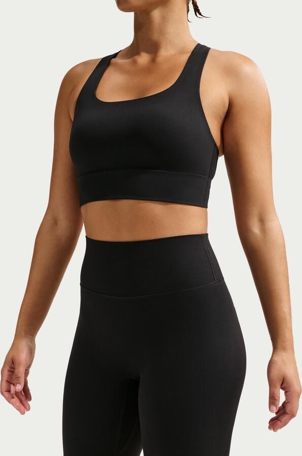 Nike Zenvy bikershorts met hoge taille voor dames (20 cm) Zwart - Foto 2