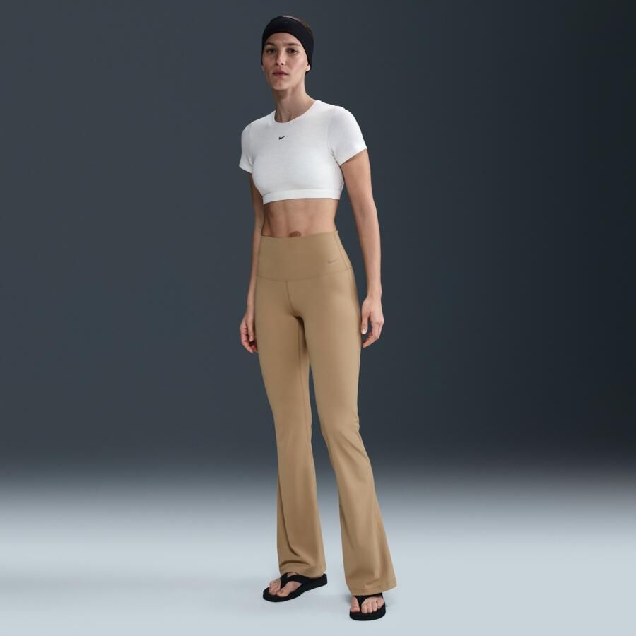 Nike Zenvy dameslegging met hoge taille en wijde pijpen Bruin - Foto 4