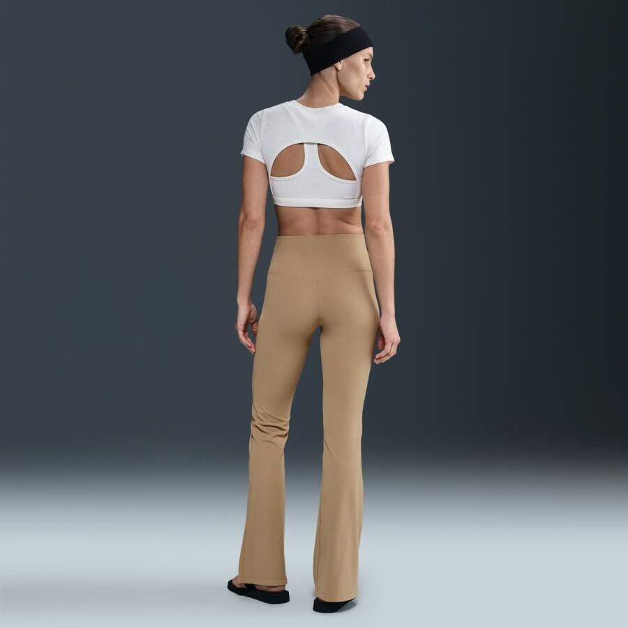 Nike Zenvy dameslegging met hoge taille en wijde pijpen Bruin - Foto 3