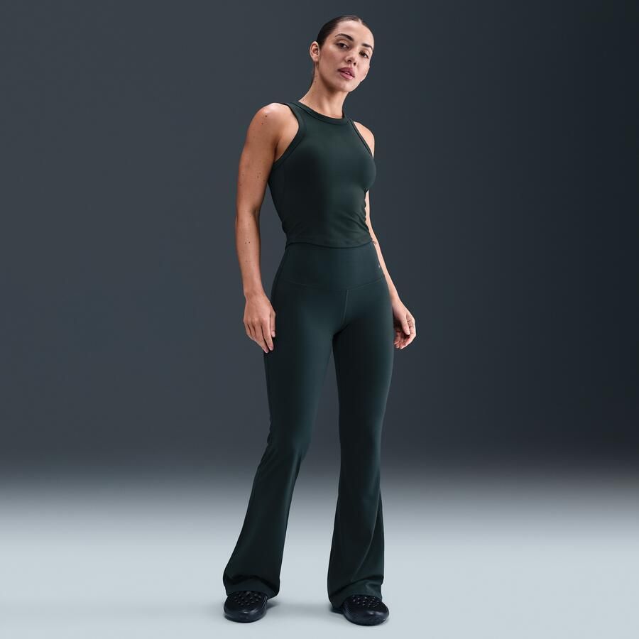 Nike Zenvy dameslegging met hoge taille en wijde pijpen Groen - Foto 4