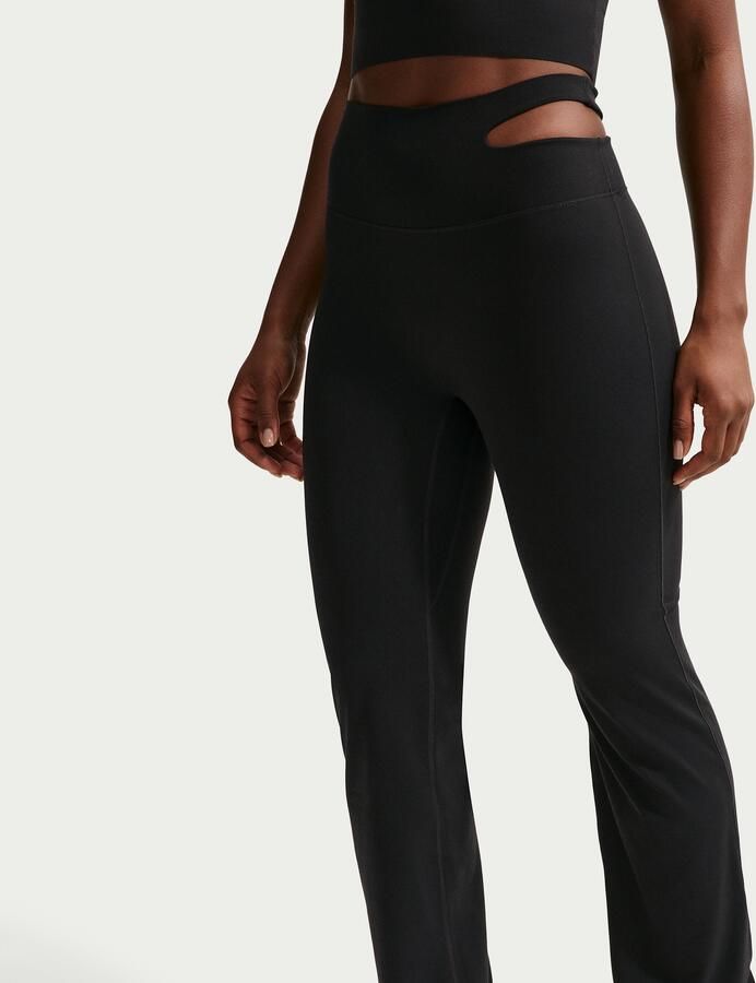 Nike Zenvy dameslegging met hoge taille en wijde pijpen Zwart - Foto 2
