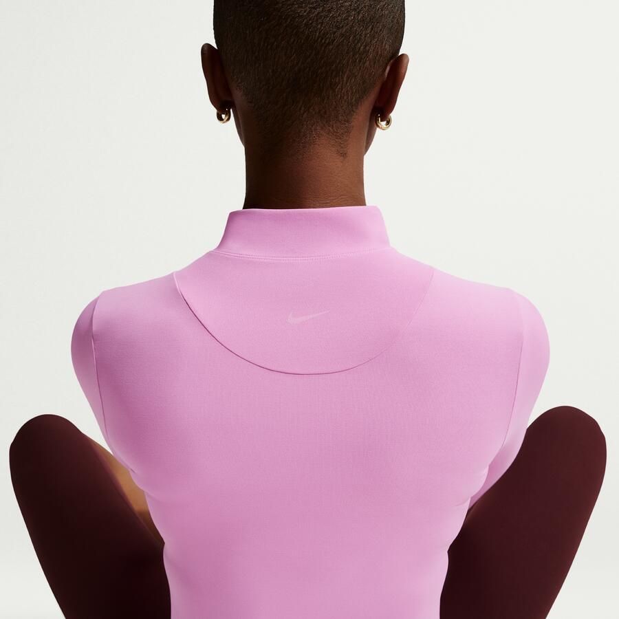 Nike Zenvy Dri-FIT damesjack met rits over de hele lengte Paars