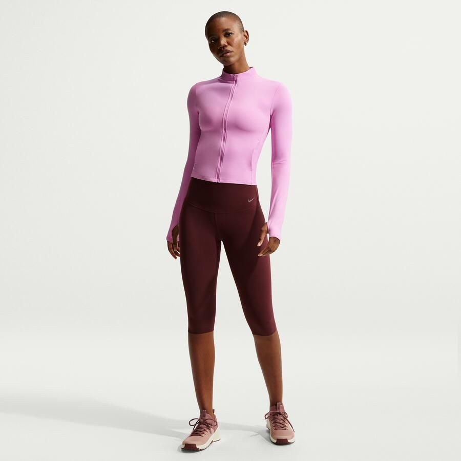 Nike Zenvy Dri-FIT damesjack met rits over de hele lengte Paars - Foto 3