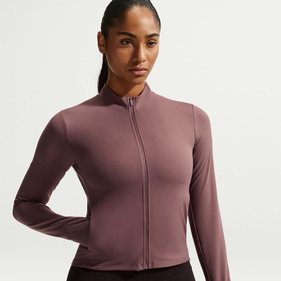 Nike Zenvy Dri-FIT damesjack met rits over de hele lengte Paars - Foto 4