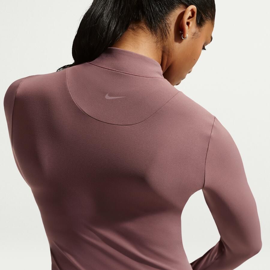 Nike Zenvy Dri-FIT damesjack met rits over de hele lengte Paars