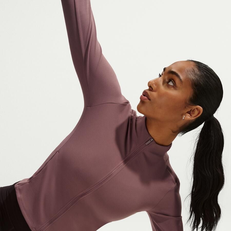 Nike Zenvy Dri-FIT damesjack met rits over de hele lengte Paars - Foto 2