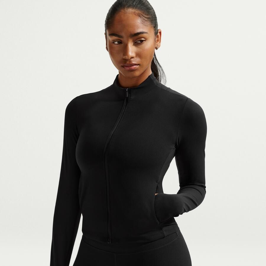 Nike Zenvy Dri-FIT damesjack met rits over de hele lengte Zwart - Foto 4