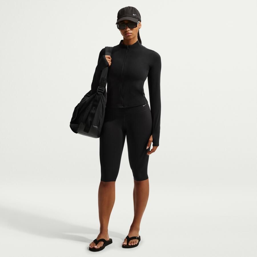 Nike Zenvy Dri-FIT damesjack met rits over de hele lengte Zwart - Foto 3