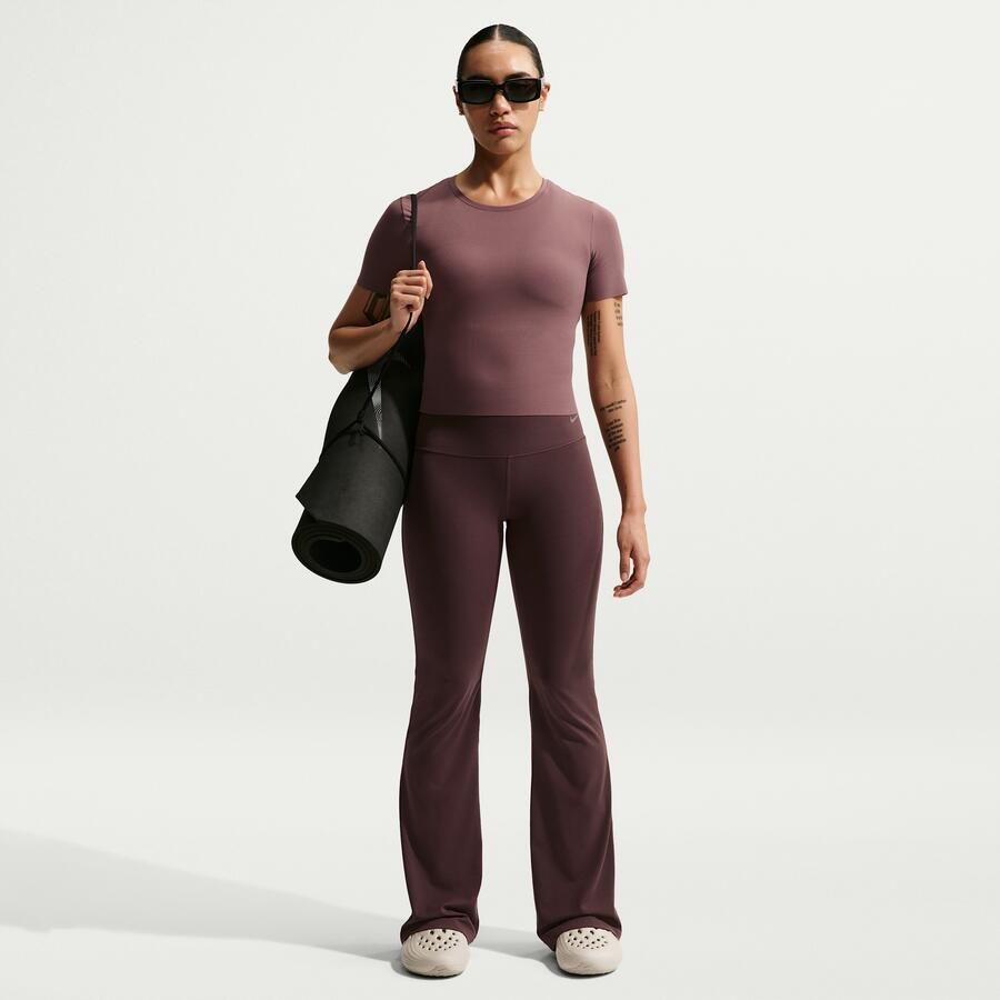 Nike Zenvy Dri-FIT damestop met korte mouwen Paars - Foto 2