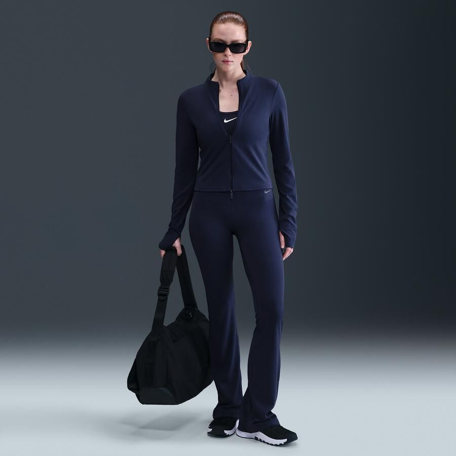 Nike Zenvy Dri-FIT damestop met ritssluiting en lange mouwen Blauw - Foto 3