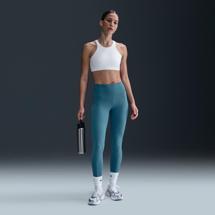 Nike Zenvy Legging met volledige lengte en iets ondersteunende hoge taille voor dames Blauw - Foto 4