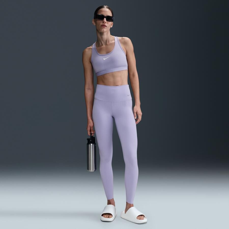 Nike Zenvy Legging met volledige lengte en iets ondersteunende hoge taille voor dames Paars - Foto 4