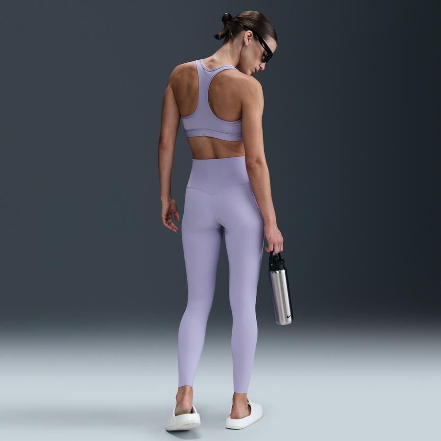 Nike Zenvy Legging met volledige lengte en iets ondersteunende hoge taille voor dames Paars - Foto 3