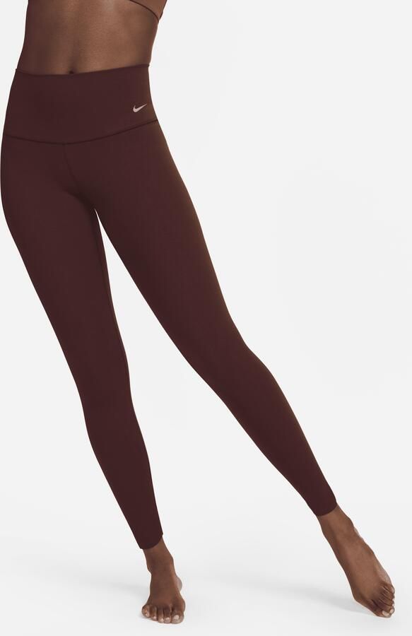 Nike Zenvy lange legging met hoge taille voor dames Rood