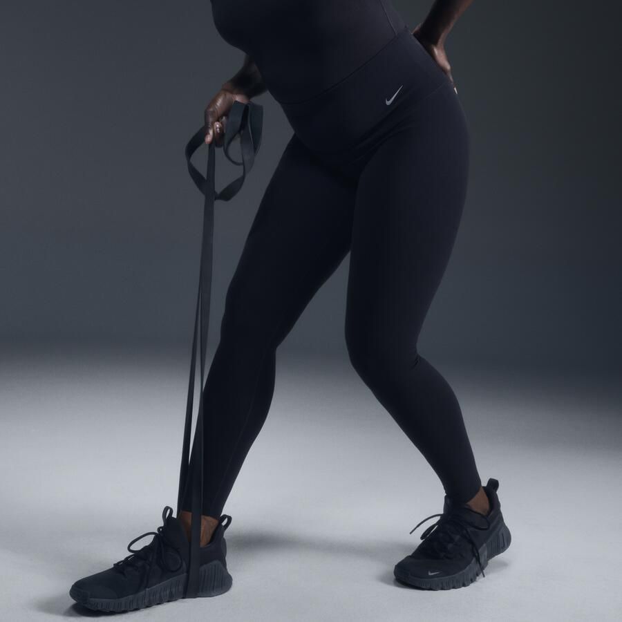 Nike Zenvy Legging met volledige lengte en iets ondersteunende hoge taille voor dames Zwart - Foto 4