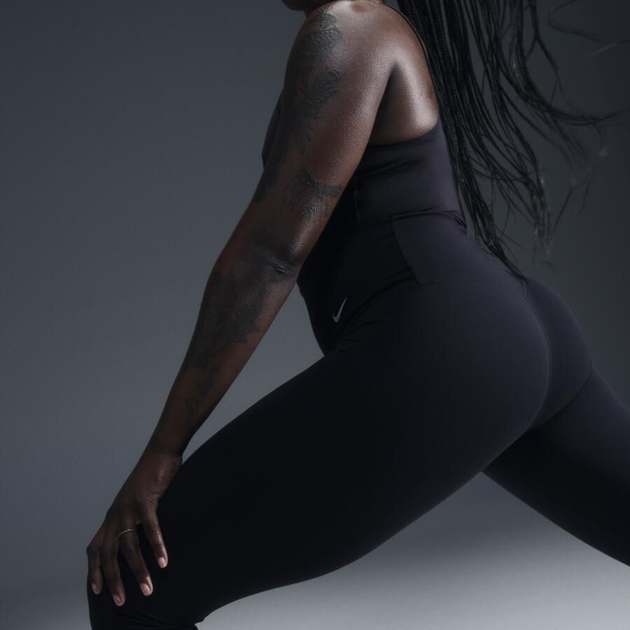 Nike Zenvy Legging met volledige lengte en iets ondersteunende hoge taille voor dames Zwart - Foto 2