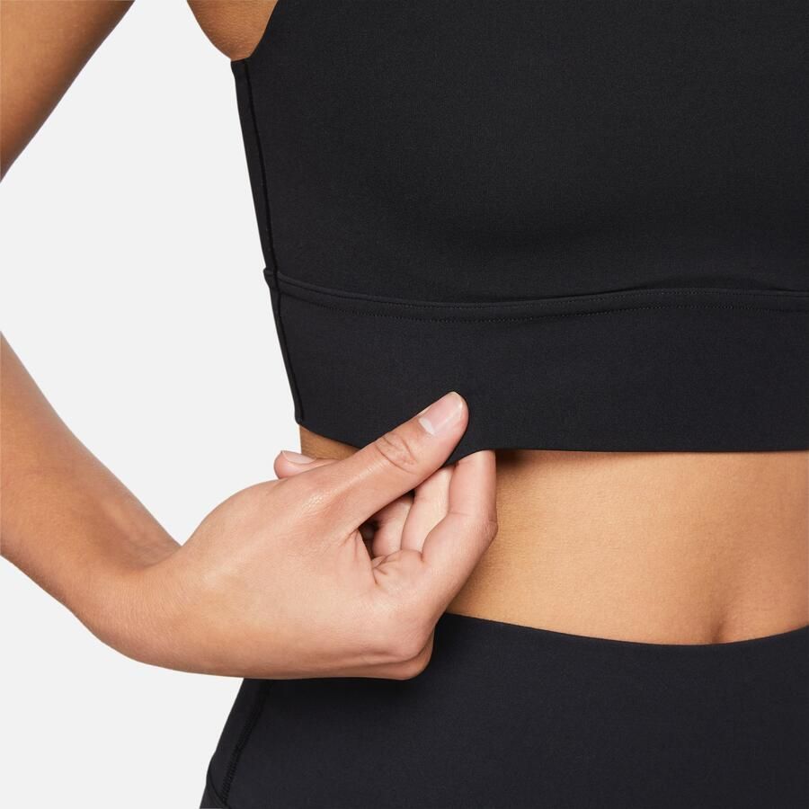 Nike Zenvy lange sport-bh met vulling en medium ondersteuning Zwart - Foto 4