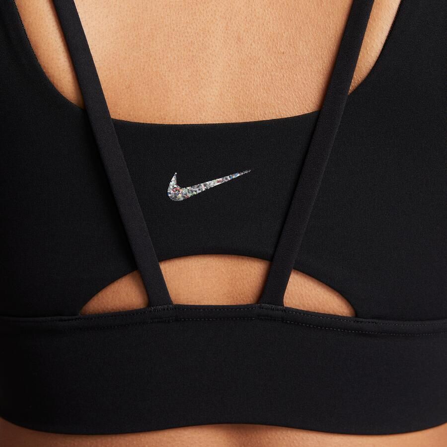Nike Zenvy lange sport-bh met vulling en medium ondersteuning Zwart - Foto 5