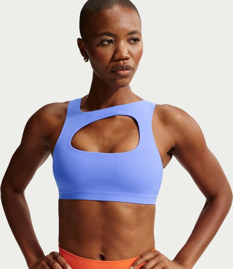 Nike Zenvy licht gevoerde sport-bh met lichte ondersteuning Blauw - Foto 4