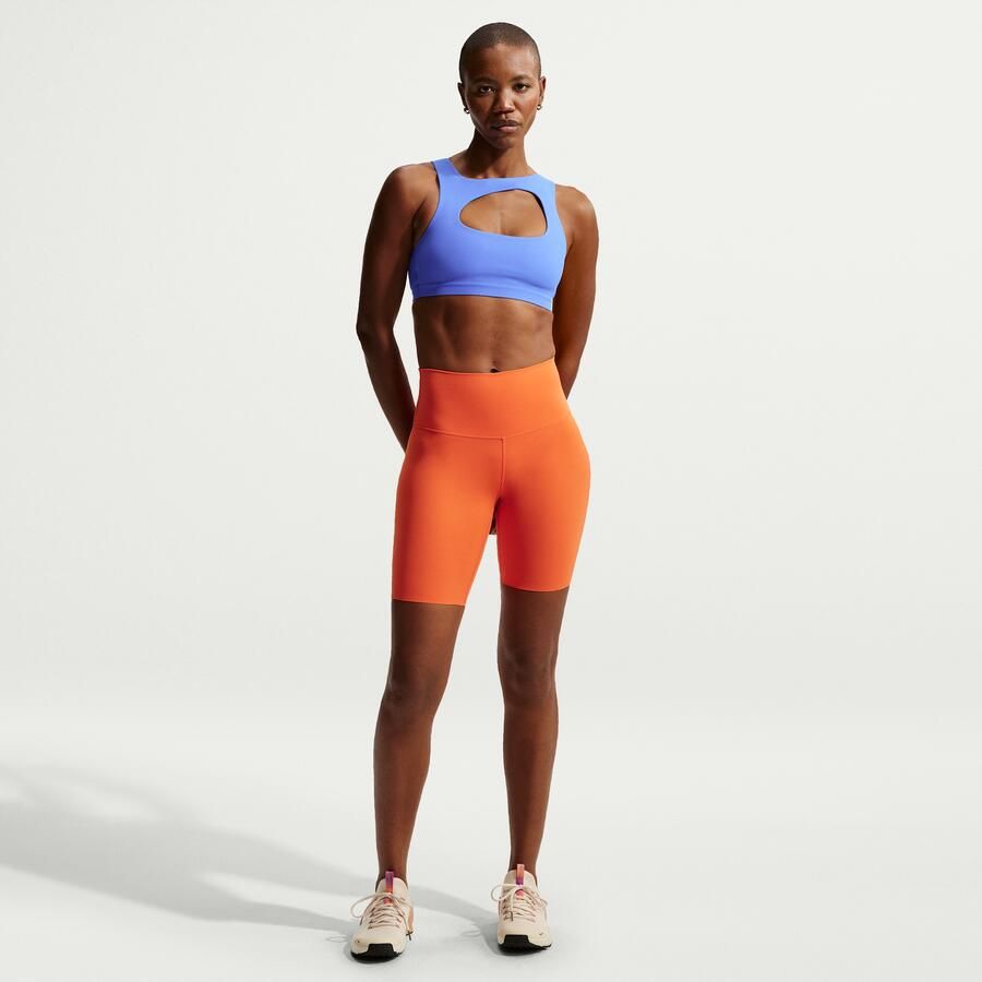 Nike Zenvy licht gevoerde sport-bh met lichte ondersteuning Blauw