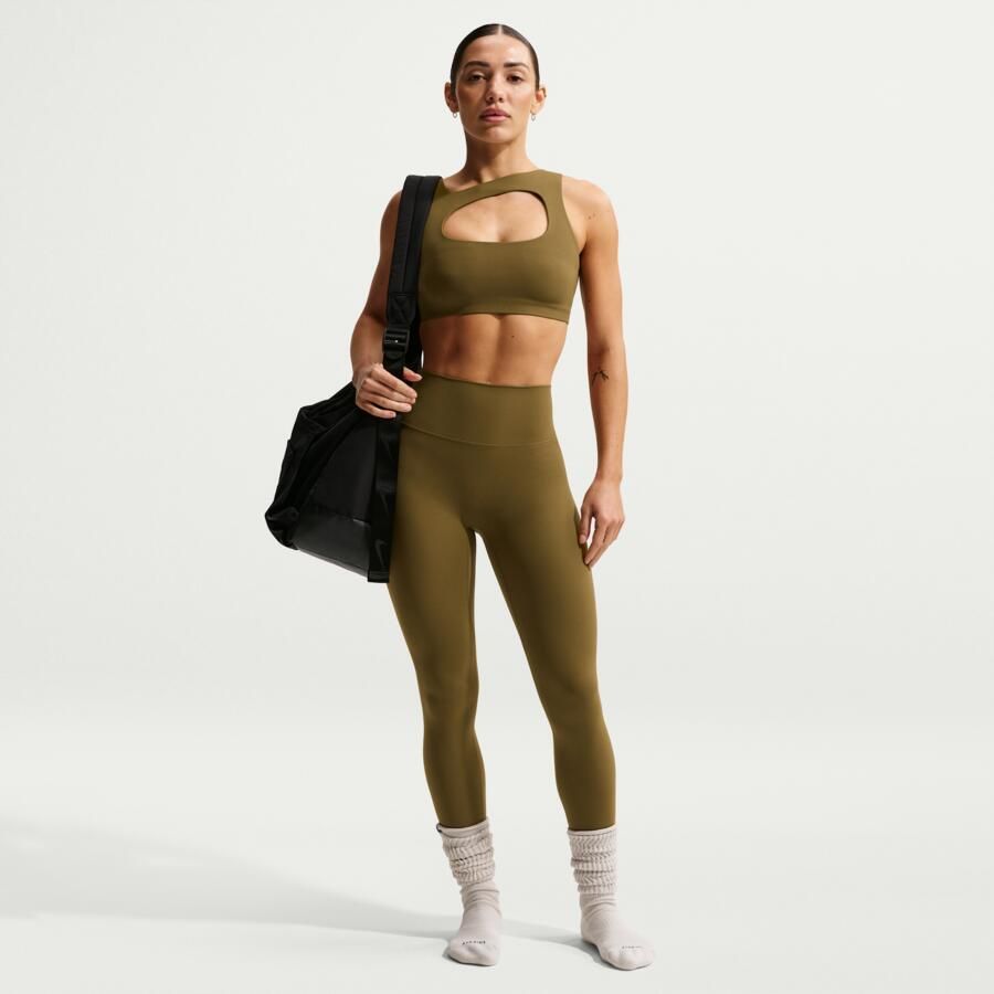 Nike Zenvy licht gevoerde sport-bh met lichte ondersteuning Bruin - Foto 2