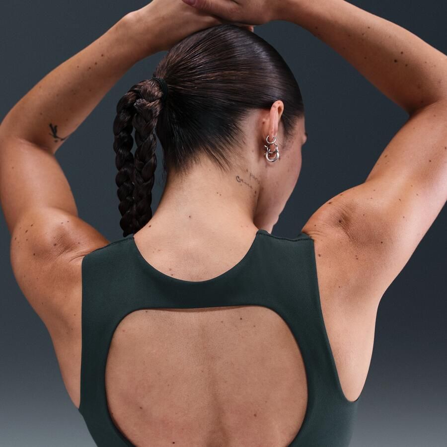 Nike Zenvy licht gevoerde sport-bh met lichte ondersteuning Groen