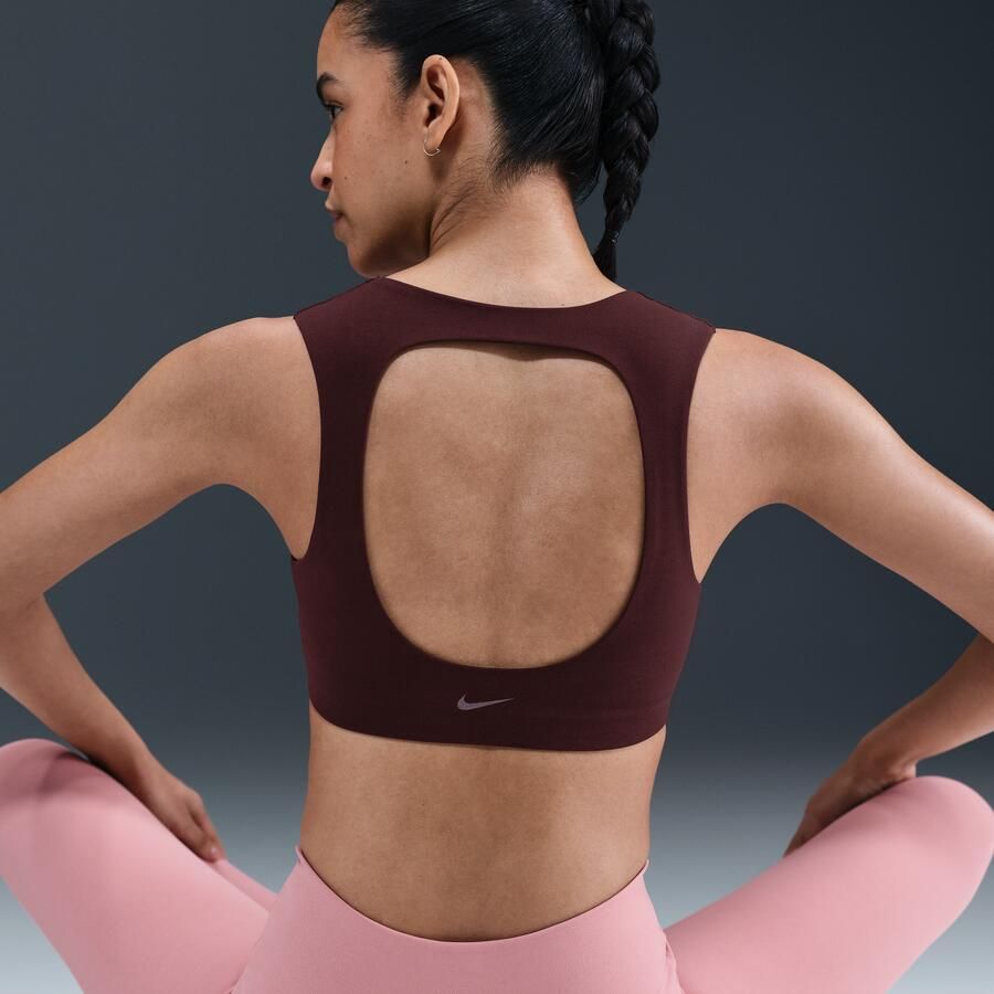 Nike Zenvy licht gevoerde sport-bh met lichte ondersteuning Rood - Foto 2