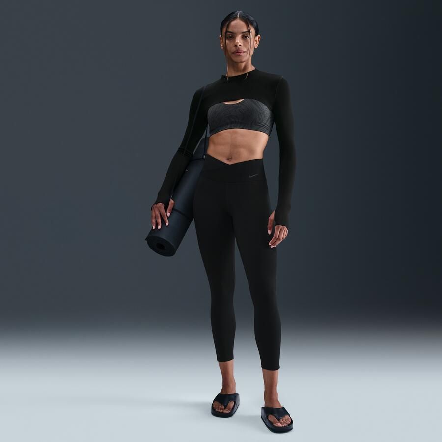 Nike Zenvy padded sport-bh met print en lichte ondersteuning Zwart - Foto 3