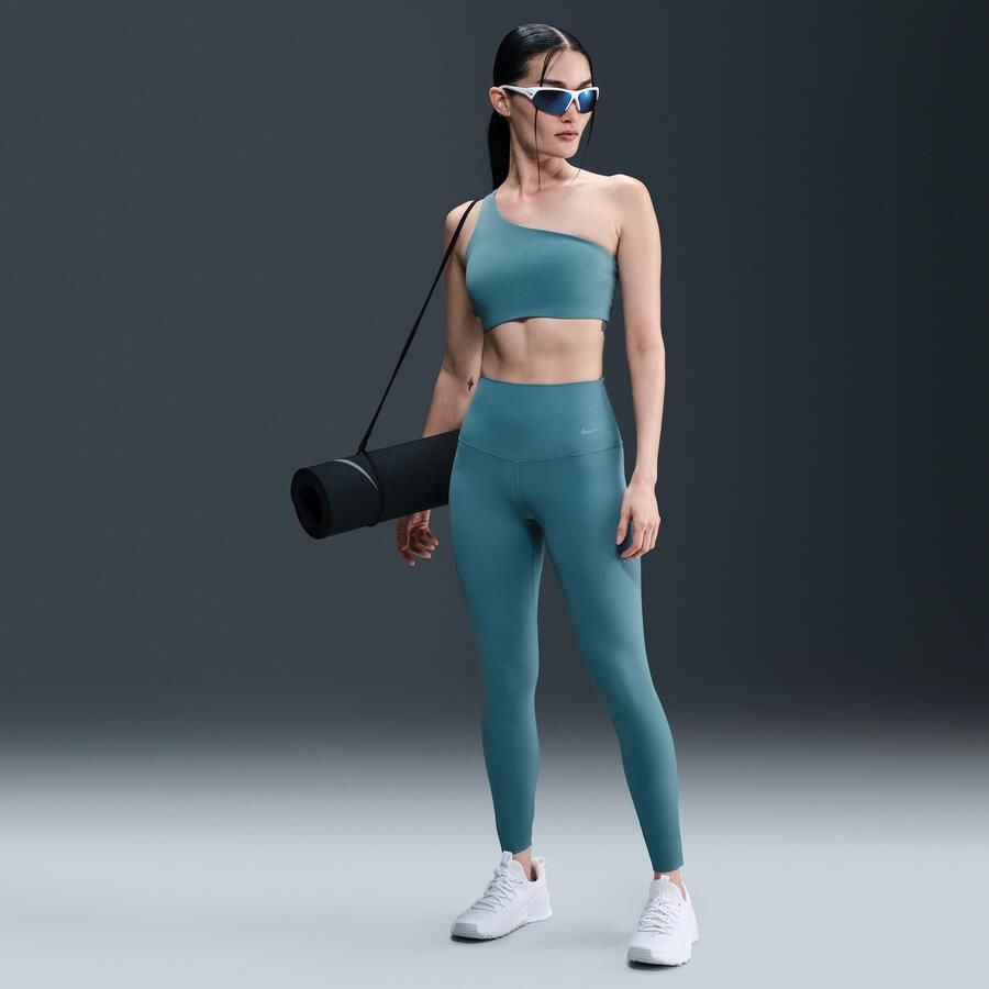 Nike Zenvy Rib 7 8-legging met hoge taille voor dames Blauw - Foto 4