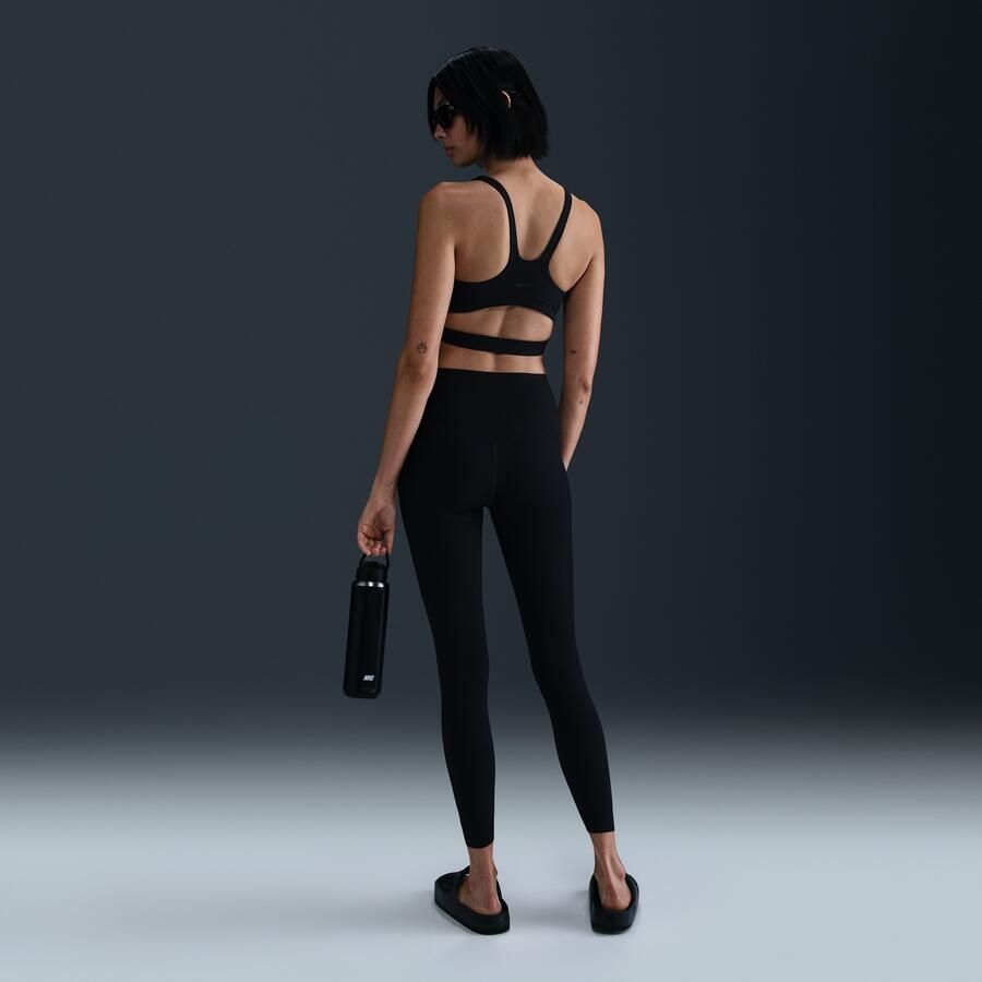 Nike Zenvy Rib 7 8-legging met hoge taille voor dames Zwart - Foto 2