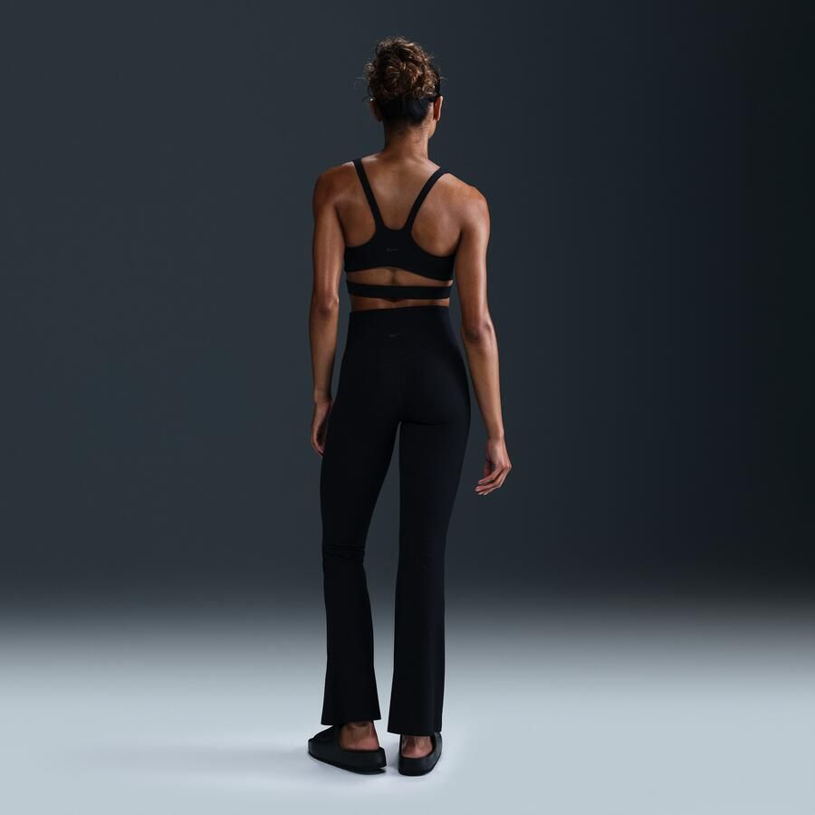 Nike Zenvy Rib legging met hoge taille en wijde pijpen voor dames Zwart - Foto 2