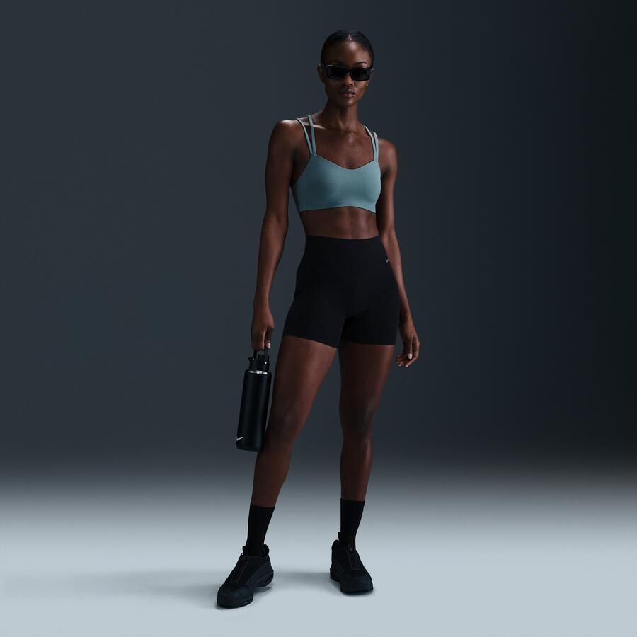 Nike Zenvy Strappy sport-bh met vulling en lichte ondersteuning Blauw - Foto 3