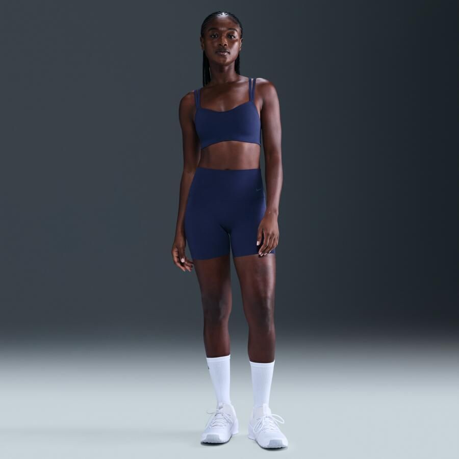 Nike Zenvy Strappy sport-bh met vulling en lichte ondersteuning Blauw - Foto 3