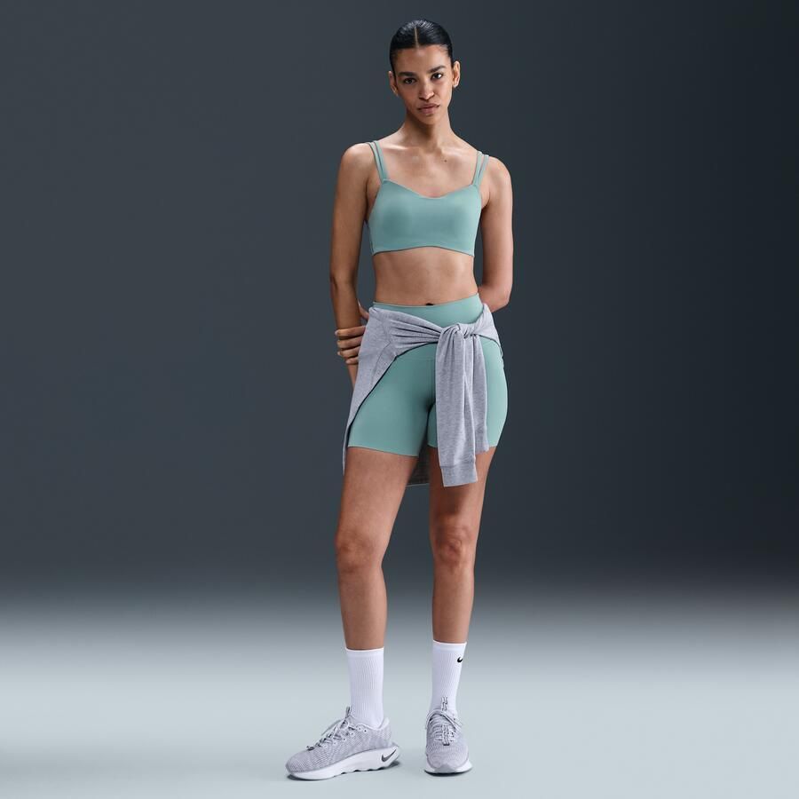 Nike Zenvy Strappy sport-bh met vulling en lichte ondersteuning Groen - Foto 3