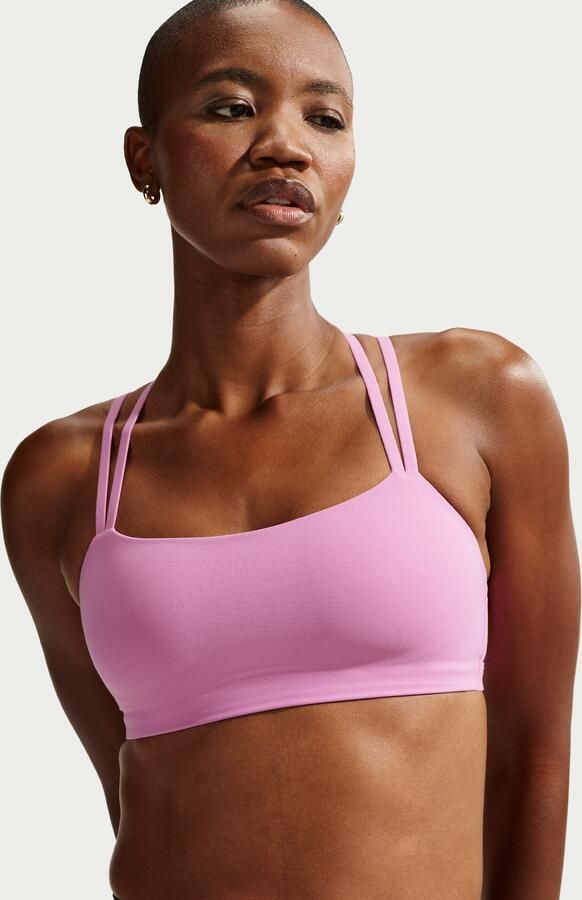 Nike Zenvy Strappy sport-bh met vulling en lichte ondersteuning Paars - Foto 3