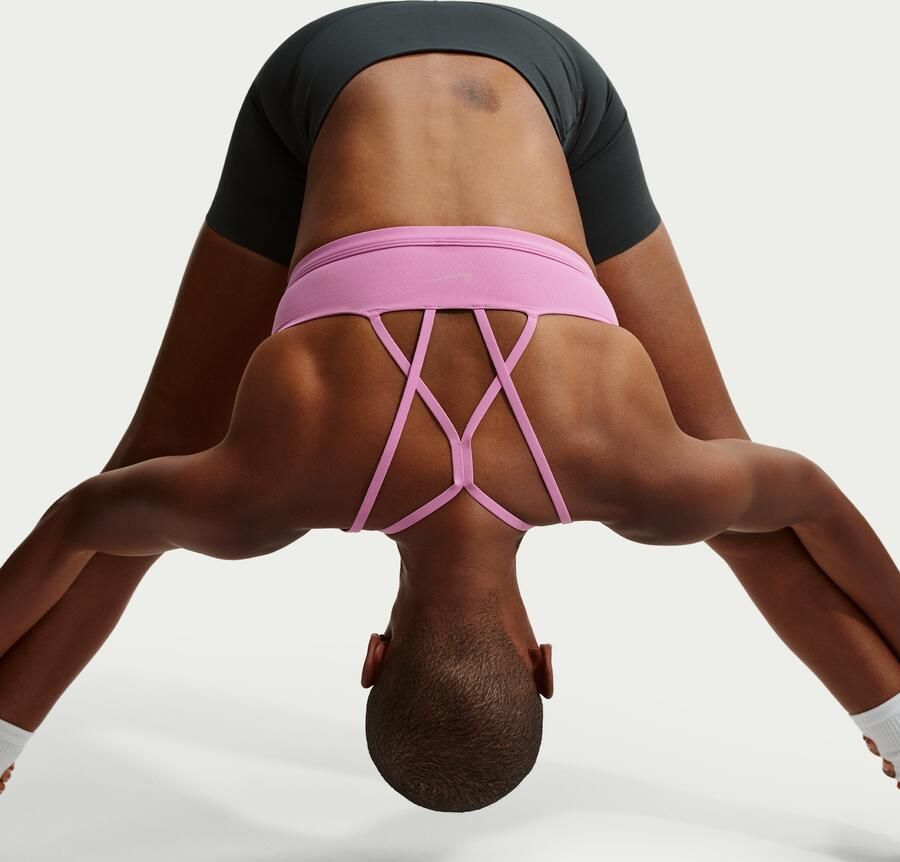 Nike Zenvy Strappy sport-bh met vulling en lichte ondersteuning Paars - Foto 2
