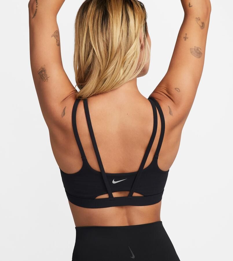 Nike Zenvy Strappy sport-bh met vulling en lichte ondersteuning Zwart - Foto 7
