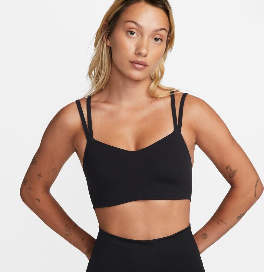 Nike Zenvy Strappy sport-bh met vulling en lichte ondersteuning Zwart - Foto 6